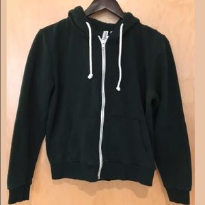 Pre-owned H&M hoodie in a deep green - M